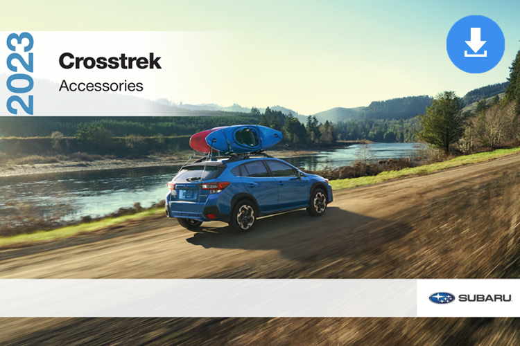 2023 Subaru Crosstrek Accessories Brochure cover image